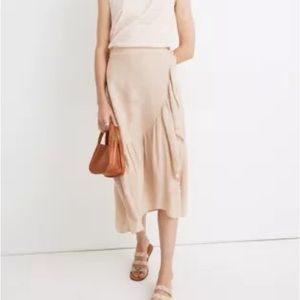 Madewell Linen Ruffle Skirt